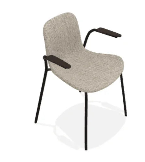 Scaun cu brate Langue cu tapiterie din tesatura Savanna - Norr11 - PARIS14A.RO