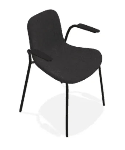 Scaun cu brate Langue cu tapiterie din tesatura Sheepskin - Norr11 - PARIS14A.RO