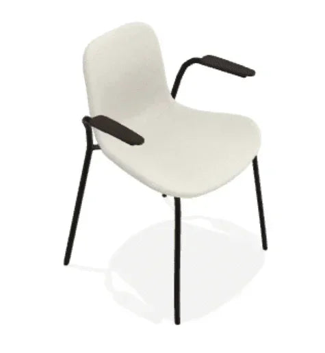 Scaun cu brate Langue cu tapiterie din tesatura Step Melange - Norr11 - PARIS14A.RO