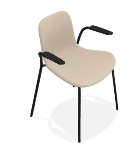 Scaun cu brate Langue cu tapiterie din tesatura Zero - Norr11 - PARIS14A.RO