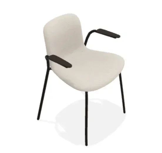 Scaun cu brate Langue cu tapiterie moale din tesatura Fame - Norr11 - PARIS14A.RO