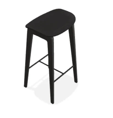 Scaun de bar fara spatar NY11 din stejar - Norr11 - PARIS14A.RO