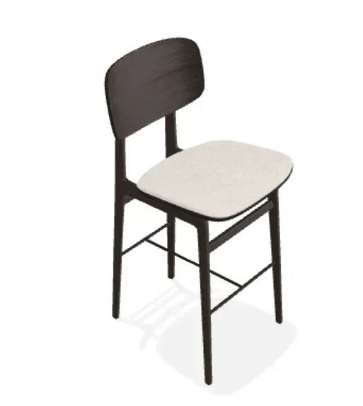 Scaun de bar NY11 din stejar cu sezut din tesatura Keiga - Norr11 - PARIS14A.RO