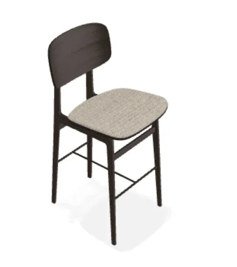 Scaun de bar NY11 din stejar cu sezut din tesatura Savanna - Norr11 - PARIS14A.RO