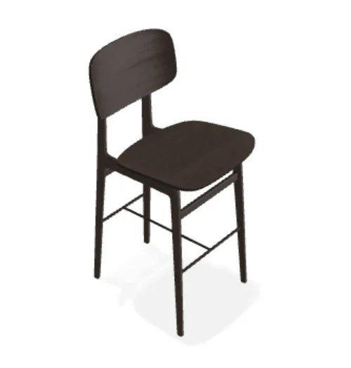 Scaun de bar NY11 din stejar - Norr11 - PARIS14A.RO