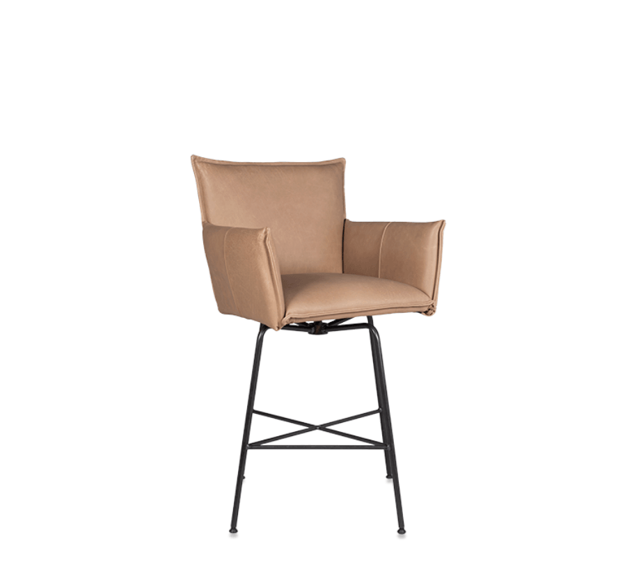 Scaun de bar Sanne cu brate si rotire inapoi - Jess Design - PARIS14A.RO