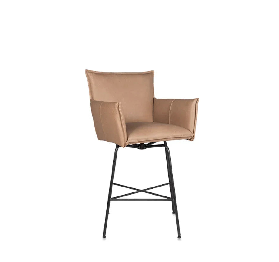 Scaun de bar Sanne cu brate si rotire inapoi - Jess Design - PARIS14A.RO