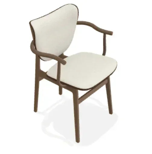 Scaun Elephant cu brate din stejar cu tapiterie frontala din piele Envy - Norr11 - PARIS14A.RO