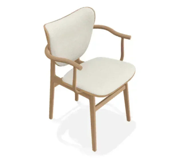 Scaun Elephant cu brate din stejar cu tapiterie frontala Fame - Norr11 - PARIS14A.RO