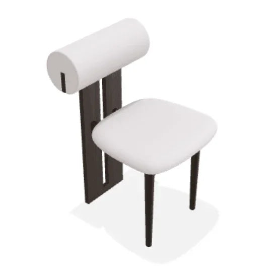 Scaun Hippo din stejar cu sezut din tesatura Alpaca - Norr11 - PARIS14A.RO