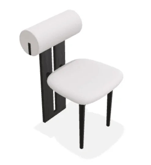 Scaun Hippo din stejar cu sezut din tesatura Alpaca - Norr11 - PARIS14A.RO