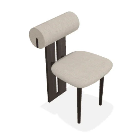 Scaun Hippo din stejar cu sezut din tesatura Fiord - Norr11 - PARIS14A.RO