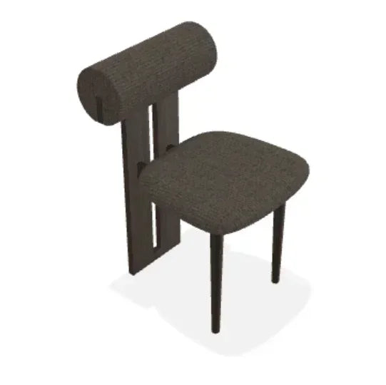 Scaun Hippo din stejar cu sezut din tesatura Ismay - Norr11 - PARIS14A.RO