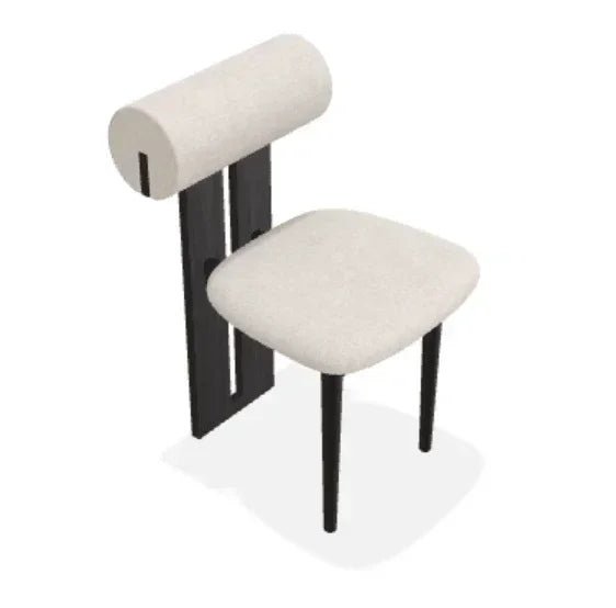 Scaun Hippo din stejar cu sezut din tesatura Keiga - Norr11 - PARIS14A.RO