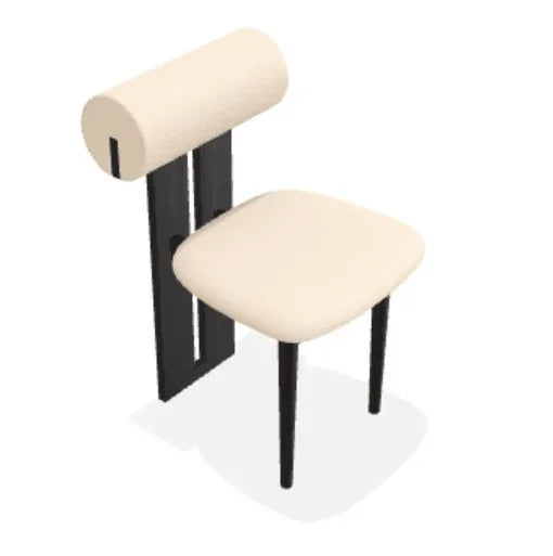 Scaun Hippo din stejar cu sezut din tesatura Steelcut Trio - Norr11 - PARIS14A.RO