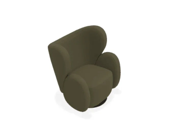 Scaun Lounge Big Big cu tapiterie din tesatura Moss - Norr11 - PARIS14A.RO