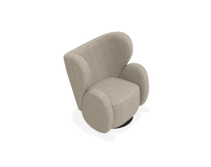 Scaun Lounge Big Big cu tapiterie din tesatura Savanna - Norr11 - PARIS14A.RO