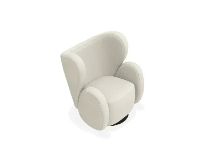 Scaun Lounge Big Big cu tapiterie din tesatura Step Melange - Norr11 - PARIS14A.RO