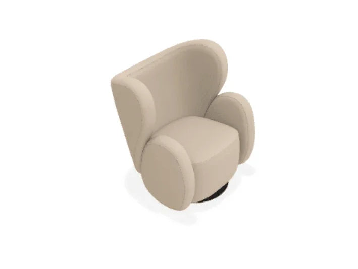 Scaun Lounge Big Big cu tapiterie din tesatura Zero - Norr11 - PARIS14A.RO