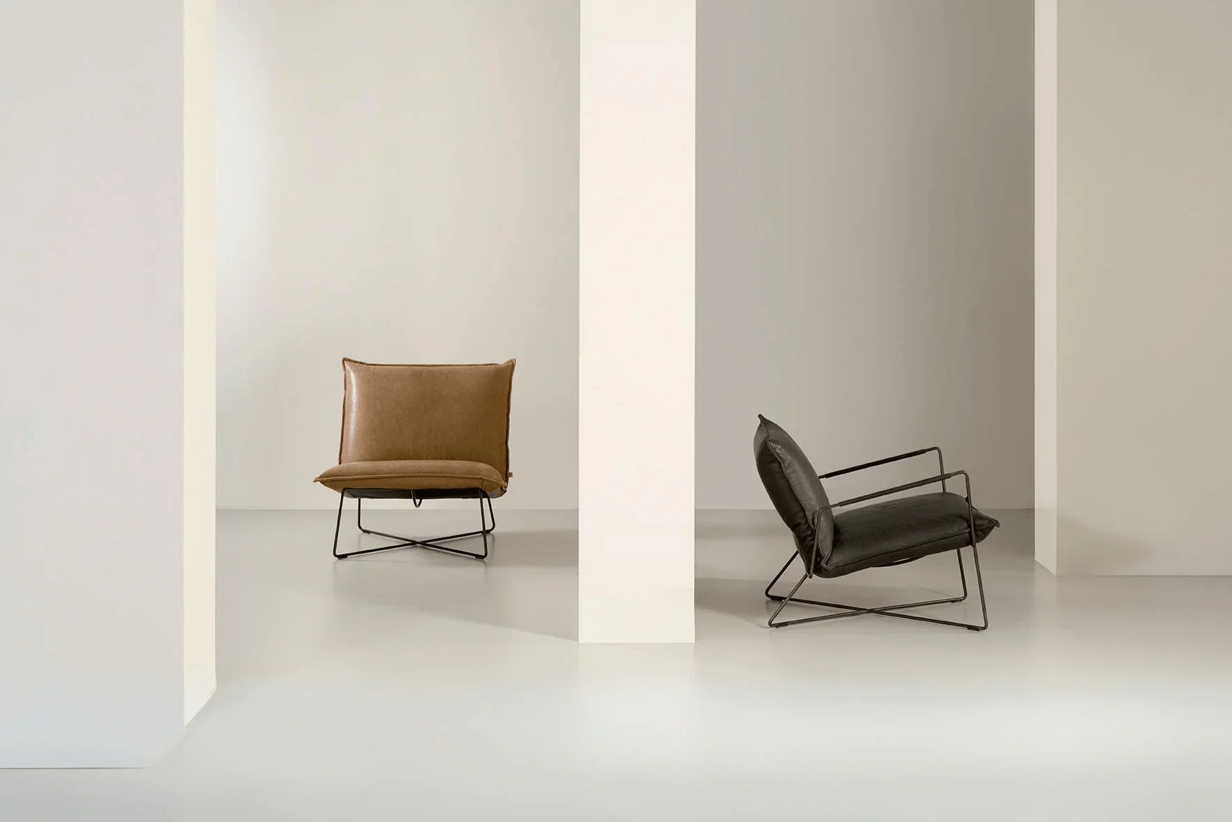 Scaun lounge Earl cu spatar jos / fara brate - Jess Design - PARIS14A.RO