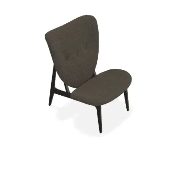 Scaun Lounge Elephant cu tapiterie completa din tesatura Ismay - Norr11 - PARIS14A.RO