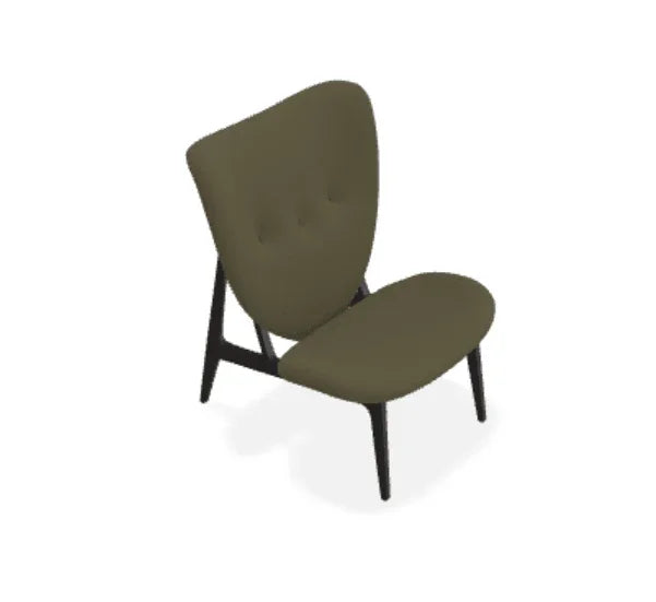 Scaun Lounge Elephant cu tapiterie completa din tesatura Moss - Norr11 - PARIS14A.RO