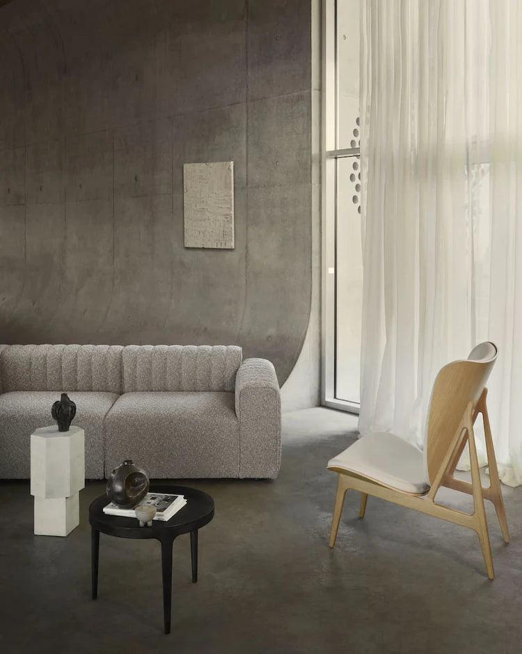 Scaun Lounge Elephant cu tapiterie completa din tesatura Sheepskin - Norr11 - PARIS14A.RO