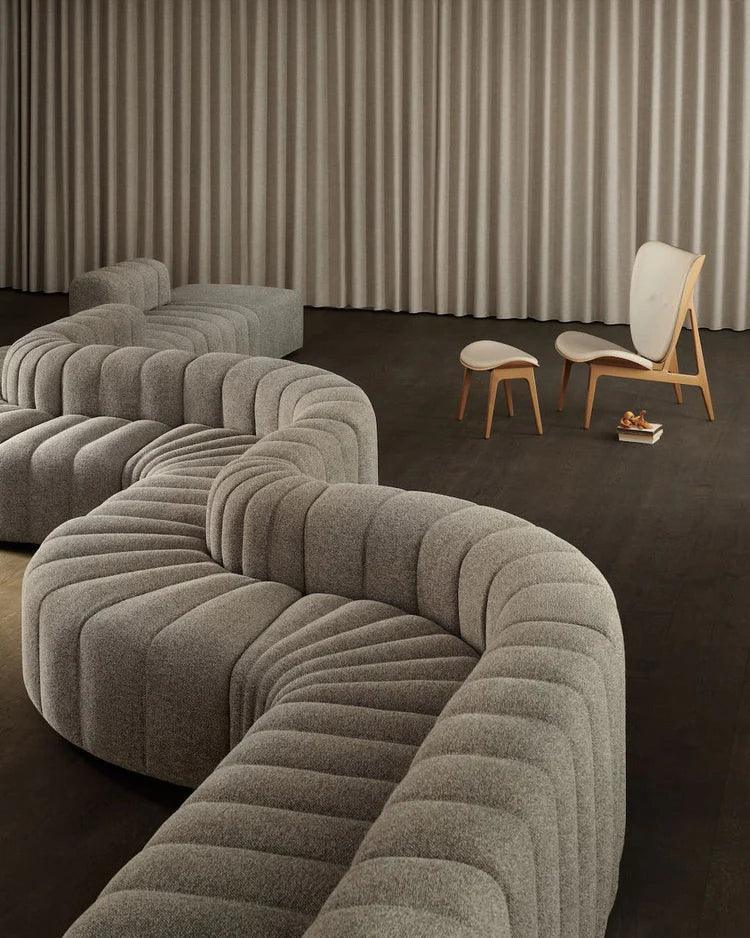 Scaun Lounge Elephant cu tapiterie completa din tesatura Sheepskin - Norr11 - PARIS14A.RO