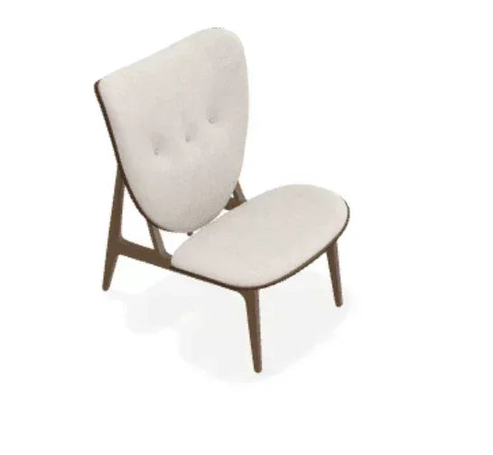 Scaun Lounge Elephant cu tapiterie frontala din piele Envy - Norr11 - PARIS14A.RO