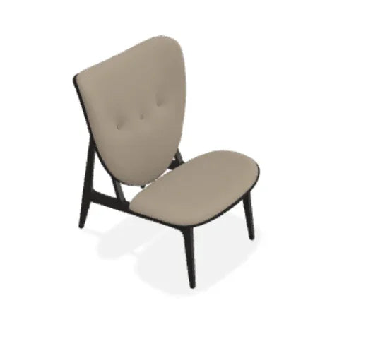 Scaun Lounge Elephant cu tapiterie frontala din piele Spectrum - Norr11 - PARIS14A.RO