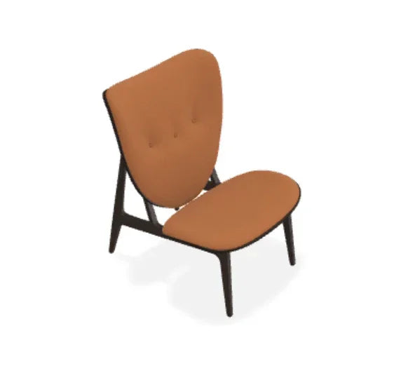 Scaun Lounge Elephant cu tapiterie frontala din piele Terra - Norr11 - PARIS14A.RO