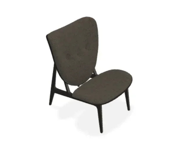 Scaun Lounge Elephant cu tapiterie frontala din tesatura Ismay - Norr11 - PARIS14A.RO