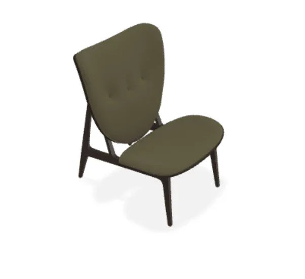 Scaun Lounge Elephant cu tapiterie frontala din tesatura Moss - Norr11 - PARIS14A.RO