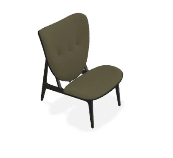 Scaun Lounge Elephant cu tapiterie frontala din tesatura Moss - Norr11 - PARIS14A.RO