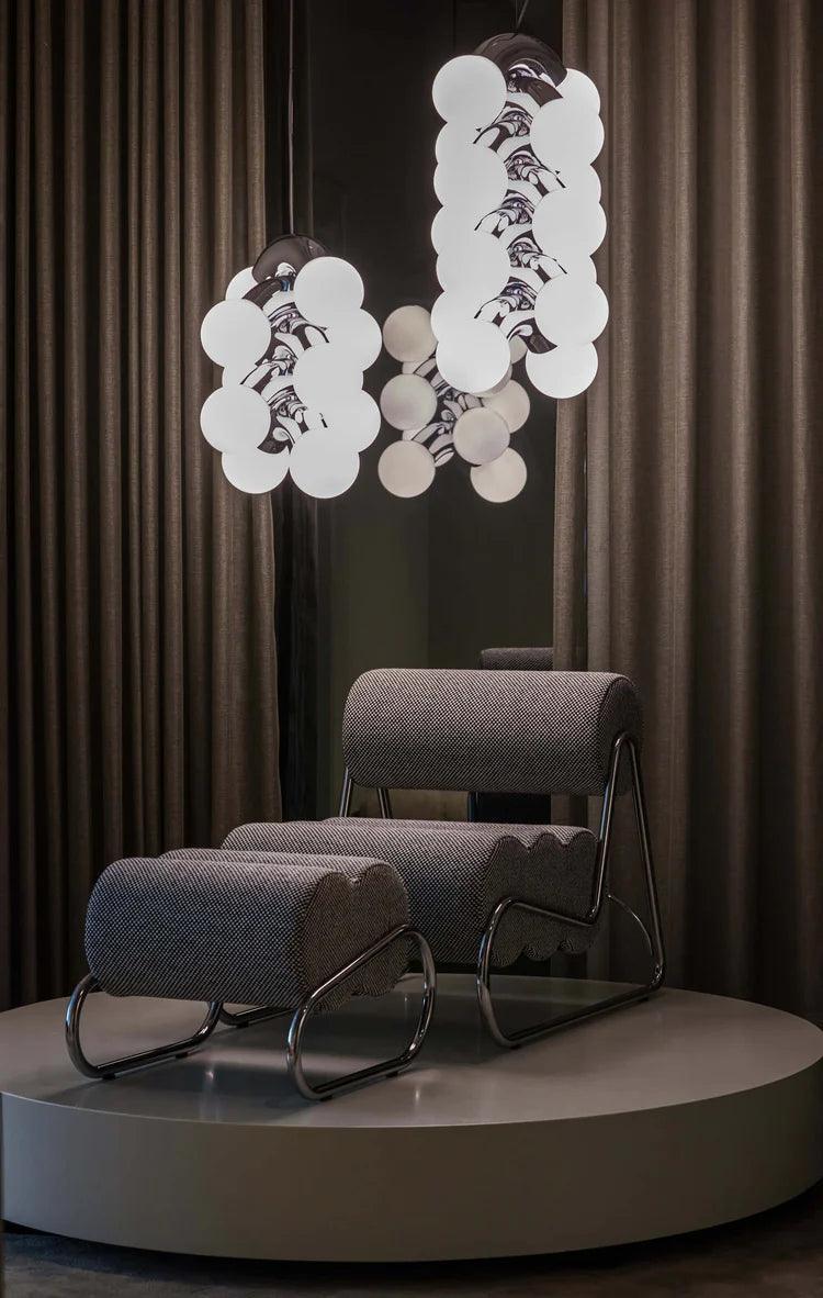 Scaun Lounge Fave cu tapiterie din tesatura Ismay - Norr11 - PARIS14A.RO