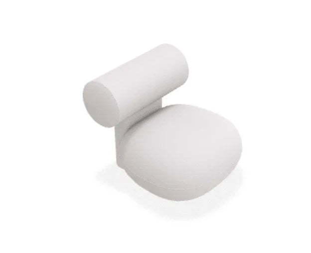 Scaun Lounge Hippo cu tapiterie completa din tesatura Alpaca - Norr11 - PARIS14A.RO