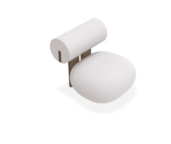 Scaun Lounge Hippo cu tapiterie din tesatura Alpaca - Norr11 - PARIS14A.RO