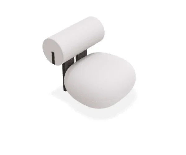 Scaun Lounge Hippo cu tapiterie din tesatura Alpaca - Norr11 - PARIS14A.RO