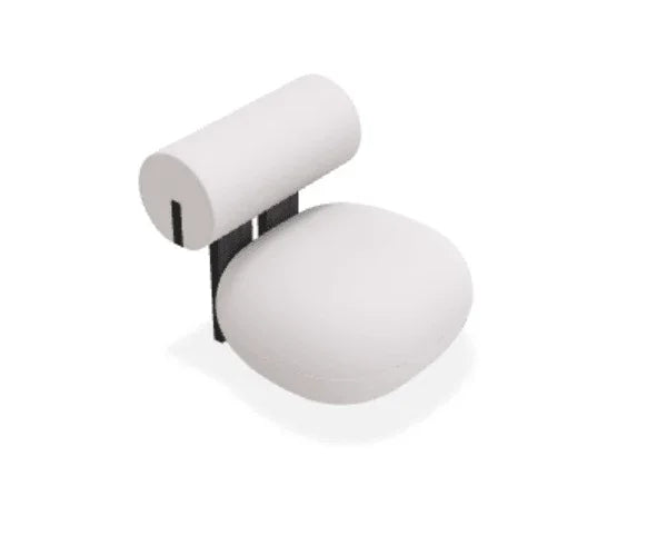 Scaun Lounge Hippo cu tapiterie din tesatura Alpaca - Norr11 - PARIS14A.RO