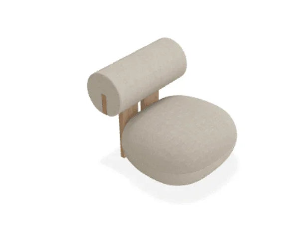 Scaun Lounge Hippo cu tapiterie din tesatura Fiord - Norr11 - PARIS14A.RO