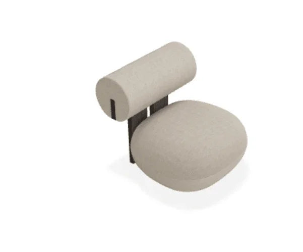 Scaun Lounge Hippo cu tapiterie din tesatura Fiord - Norr11 - PARIS14A.RO