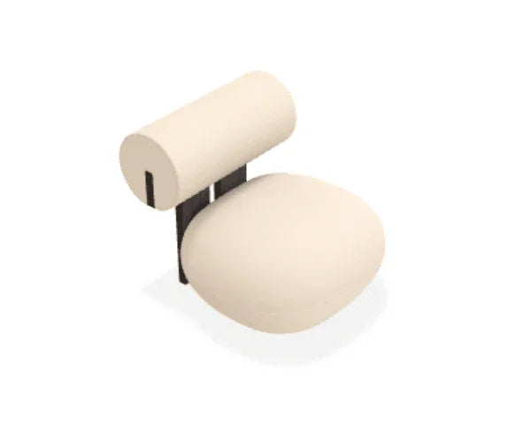 Scaun Lounge Hippo cu tapiterie din tesatura Hallingdal 65 - Norr11 - PARIS14A.RO