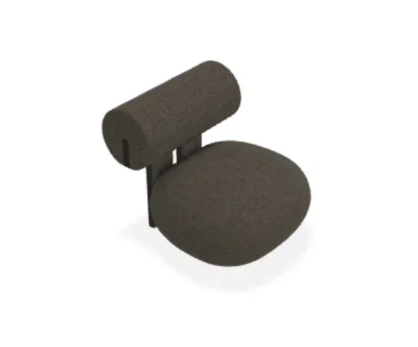 Scaun Lounge Hippo cu tapiterie din tesatura Ismay - Norr11 - PARIS14A.RO