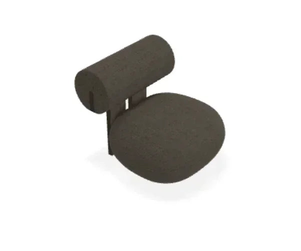 Scaun Lounge Hippo cu tapiterie din tesatura Ismay - Norr11 - PARIS14A.RO