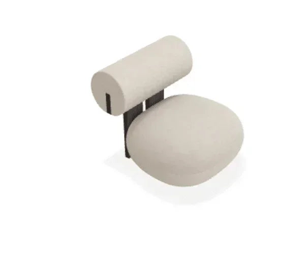 Scaun Lounge Hippo cu tapiterie din tesatura Keiga - Norr11 - PARIS14A.RO