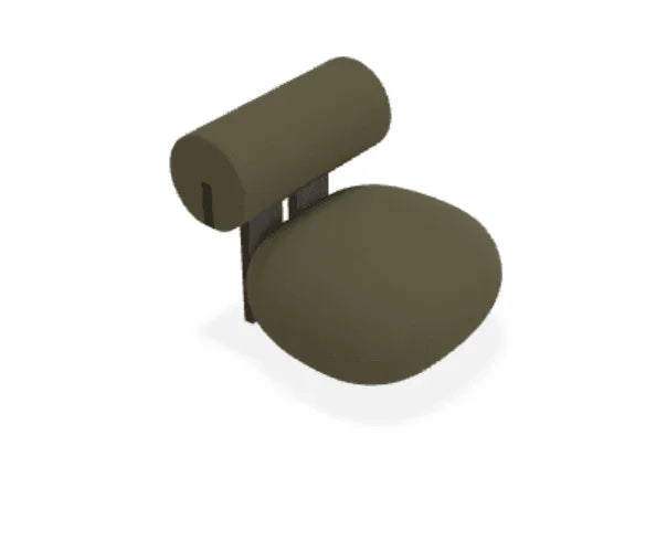 Scaun Lounge Hippo cu tapiterie din tesatura Moss - Norr11 - PARIS14A.RO