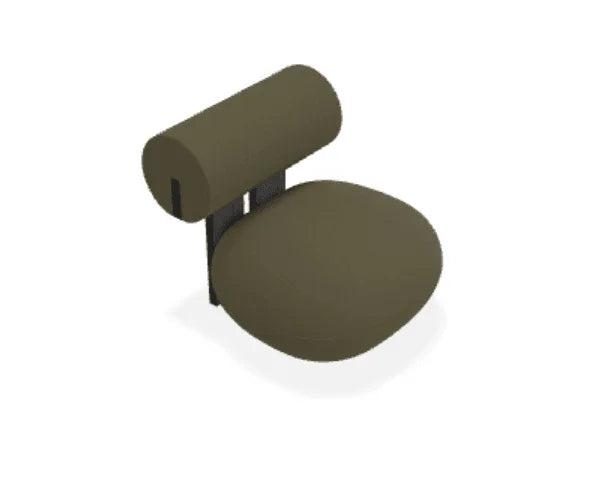 Scaun Lounge Hippo cu tapiterie din tesatura Moss - Norr11 - PARIS14A.RO