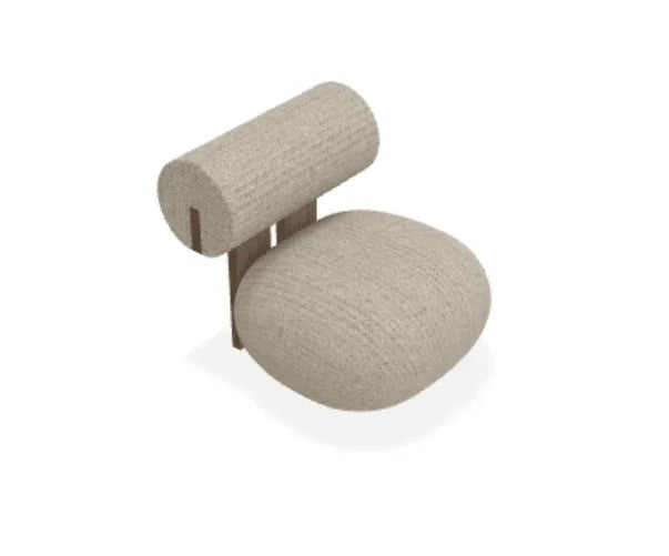 Scaun Lounge Hippo cu tapiterie din tesatura Savanna - Norr11 - PARIS14A.RO