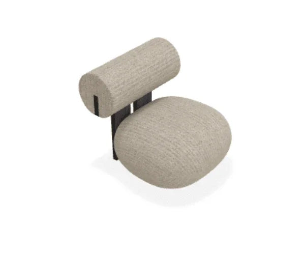 Scaun Lounge Hippo cu tapiterie din tesatura Savanna - Norr11 - PARIS14A.RO