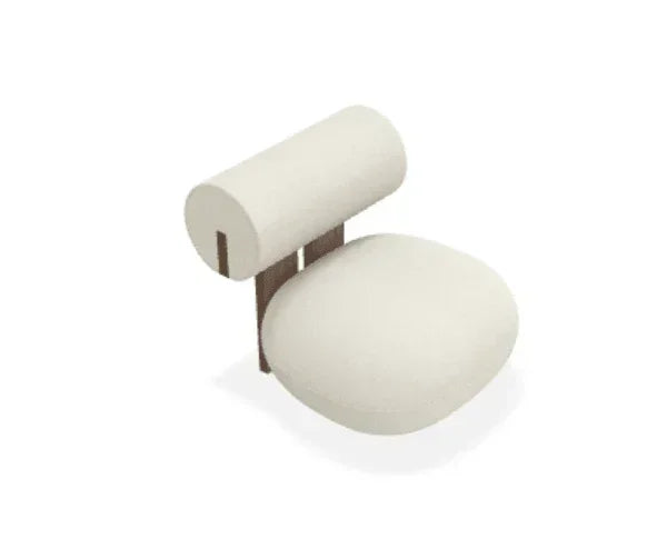 Scaun Lounge Hippo cu tapiterie din tesatura Step Melange - Norr11 - PARIS14A.RO